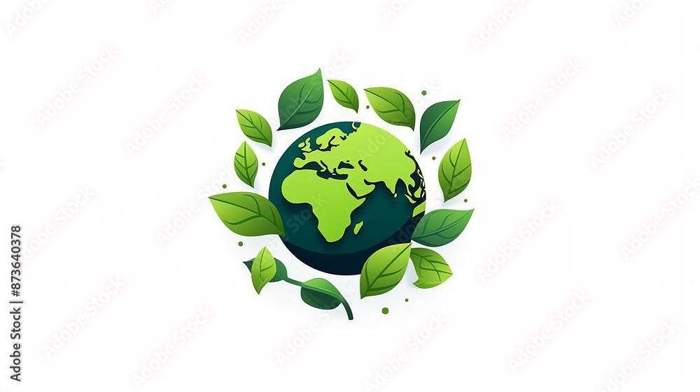 green earth planet concept, icon, world ecology, Generative AI. green earth planet concept, icon, world ecology, Generative AI.