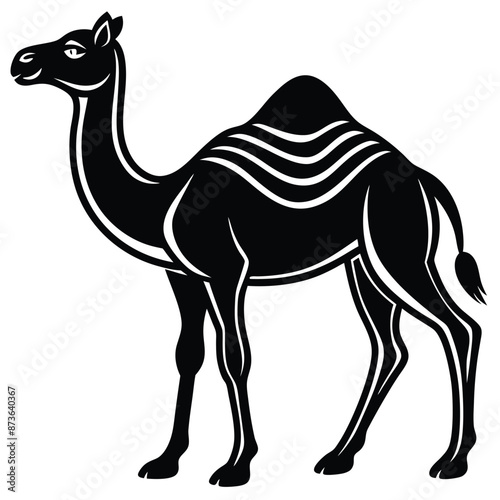 Camel animal  Silhouette vector illustration