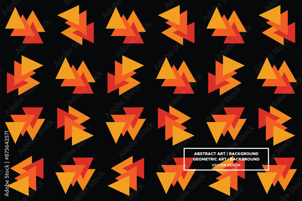 Triangular and Triangle Shapes and Designs Orange and Yellow Colors Geometric Pattern Abstract Pattern Seamless Triangular and Triangle Shapes and Designs Orange and Yellow Colors Geometric Pattern Abstract Pattern Seamless