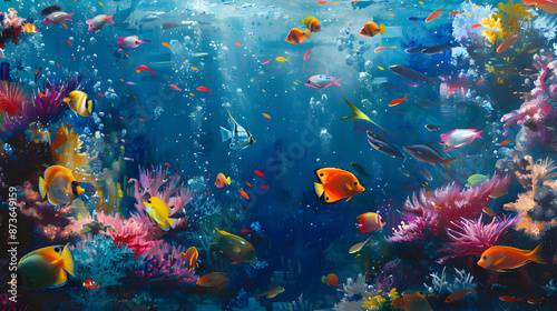 Fototapeta Naklejka Na Ścianę i Meble -  tropical coral reef