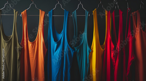 background with tank tops