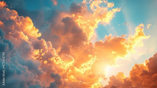 Golden Sunset Clouds