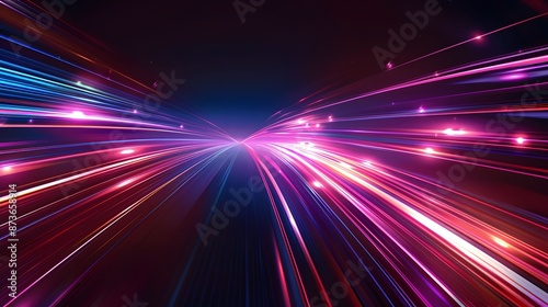 Light speed move vector background. Dynamic motion trail. Speed trail movement. Furious motion minimal vector background. 