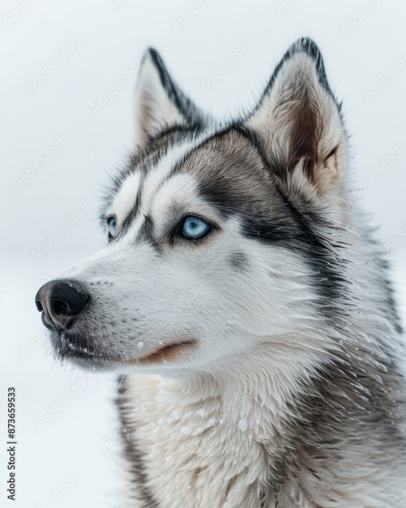 a Siberian Husky with its striking blue eyes a Siberian Husky with its striking blue eyes