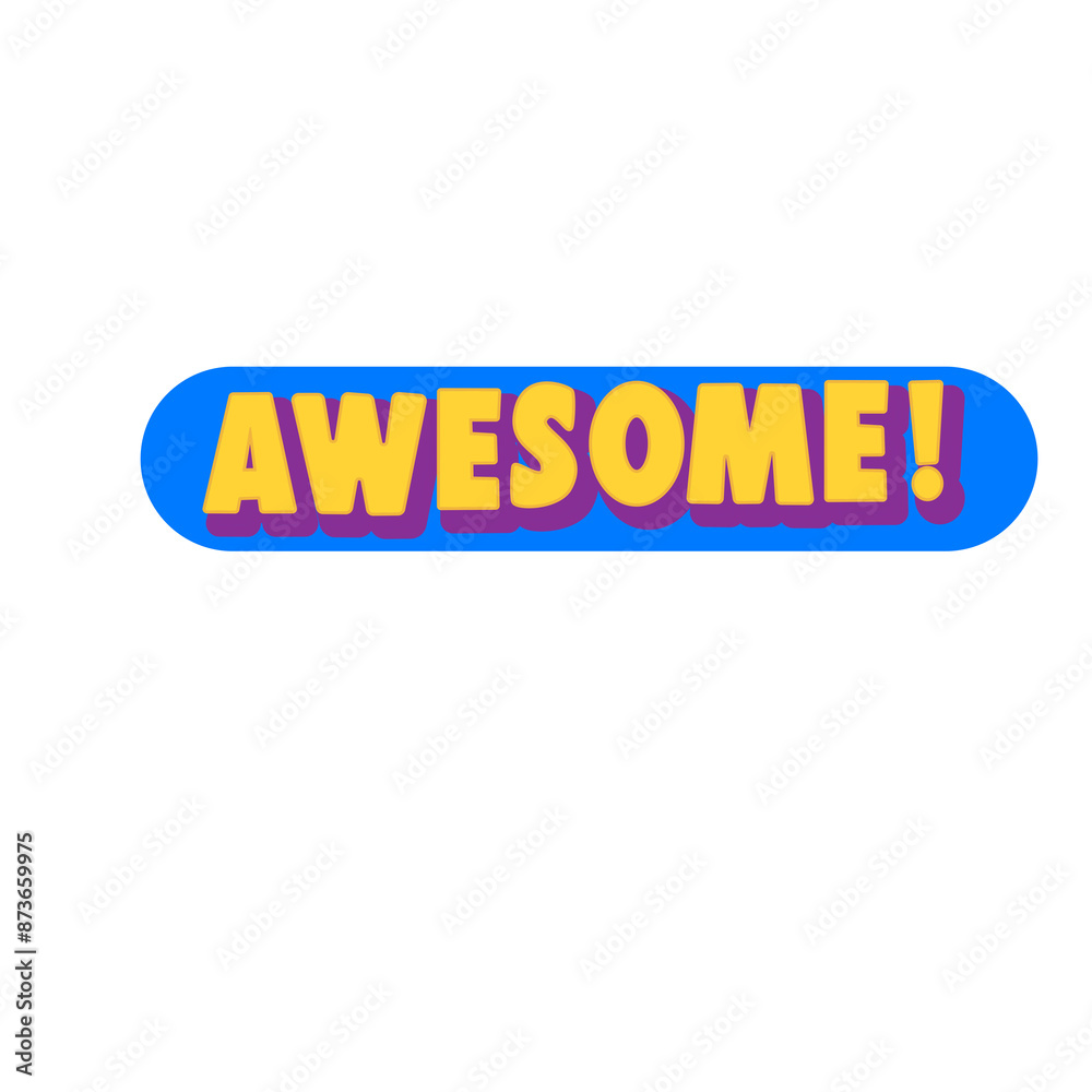 Label Awesome sticker word