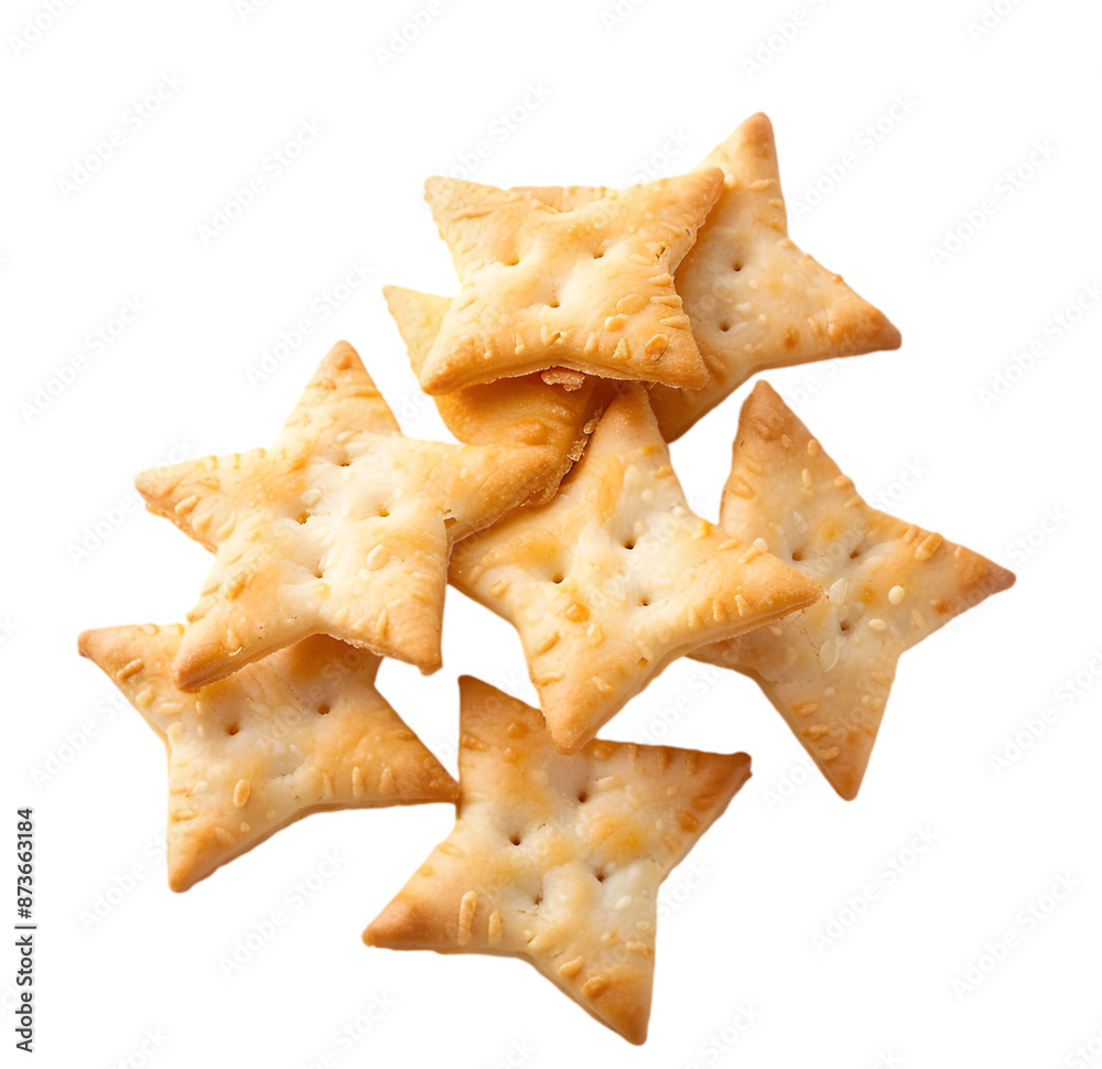 Snack cracker isolated on Transparent background. png