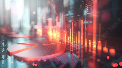 Dynamic Economic and Financial Graphs with Modern Data Visualization in Vibrant Colors