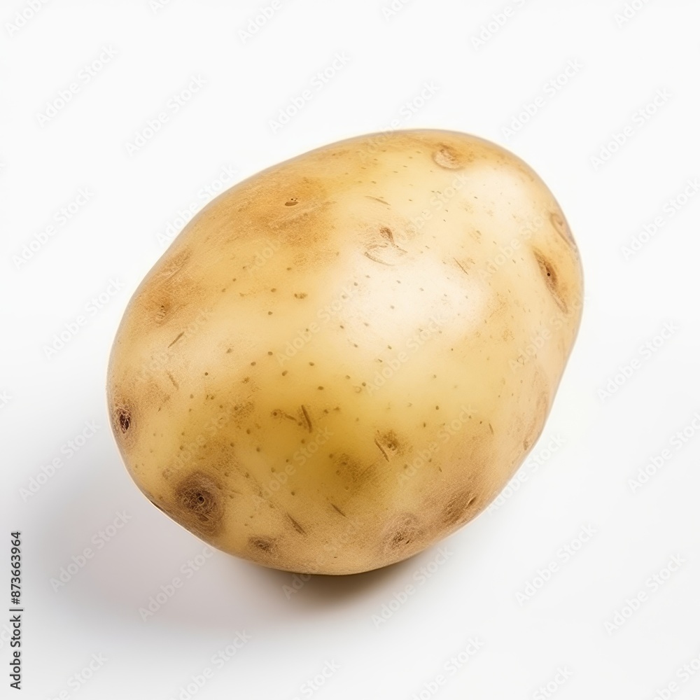Fresh Potato Isolated on White Background. Fresh Potato Isolated on White Background.