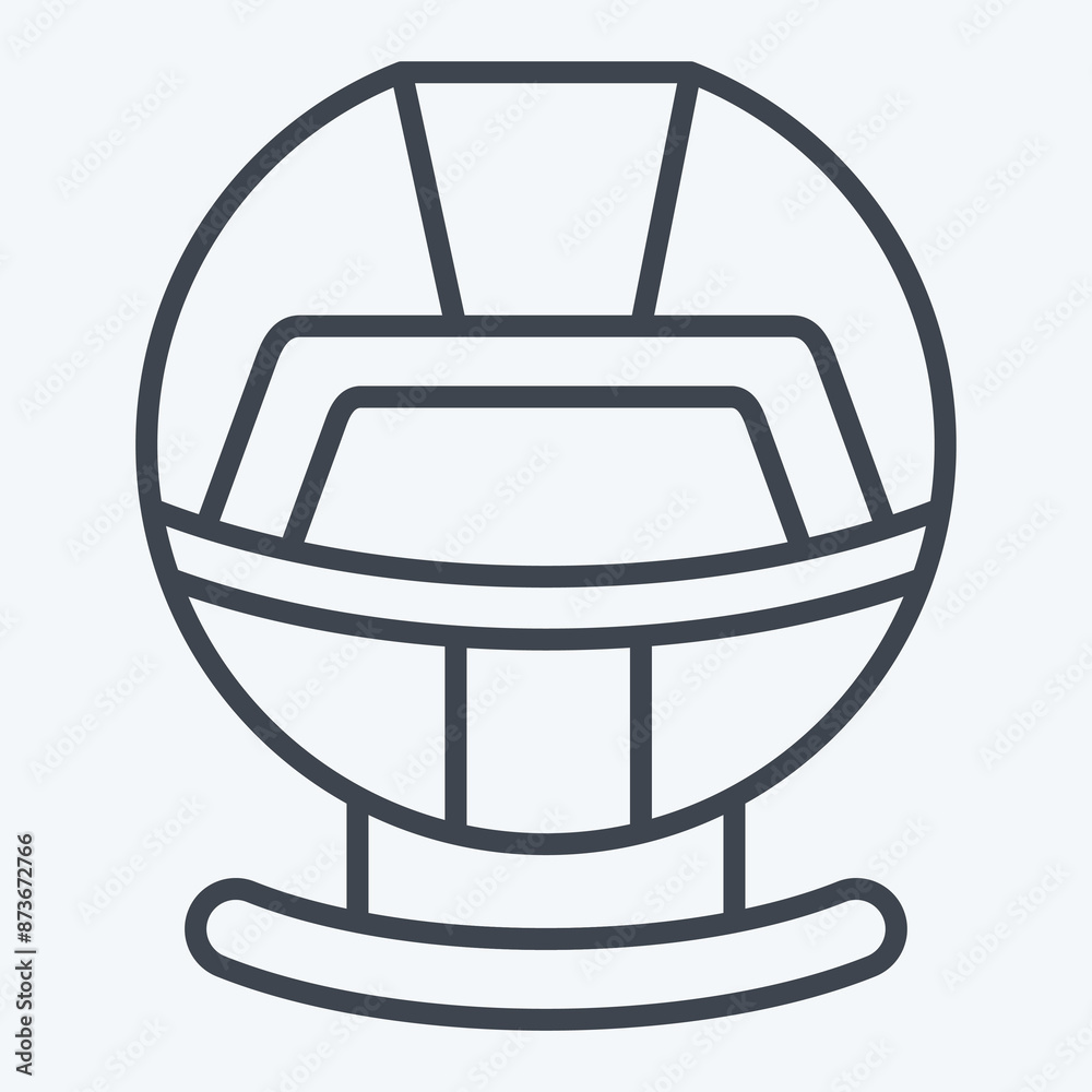 Icon Hood. related to Hat symbol. line style. simple design editable. simple illustration Icon Hood. related to Hat symbol. line style. simple design editable. simple illustration