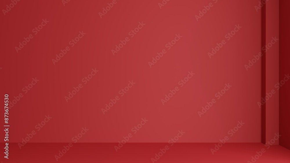 blank red studio use as background.3d rendering. blank red studio use as background.3d rendering.