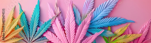 Cannabis edible packaging vibrant pop art style