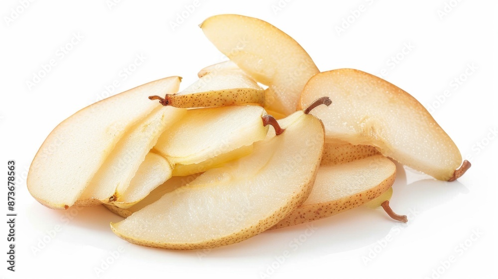 Freshly Sliced Pear Slices for Healthy Eating Freshly Sliced Pear Slices for Healthy Eating