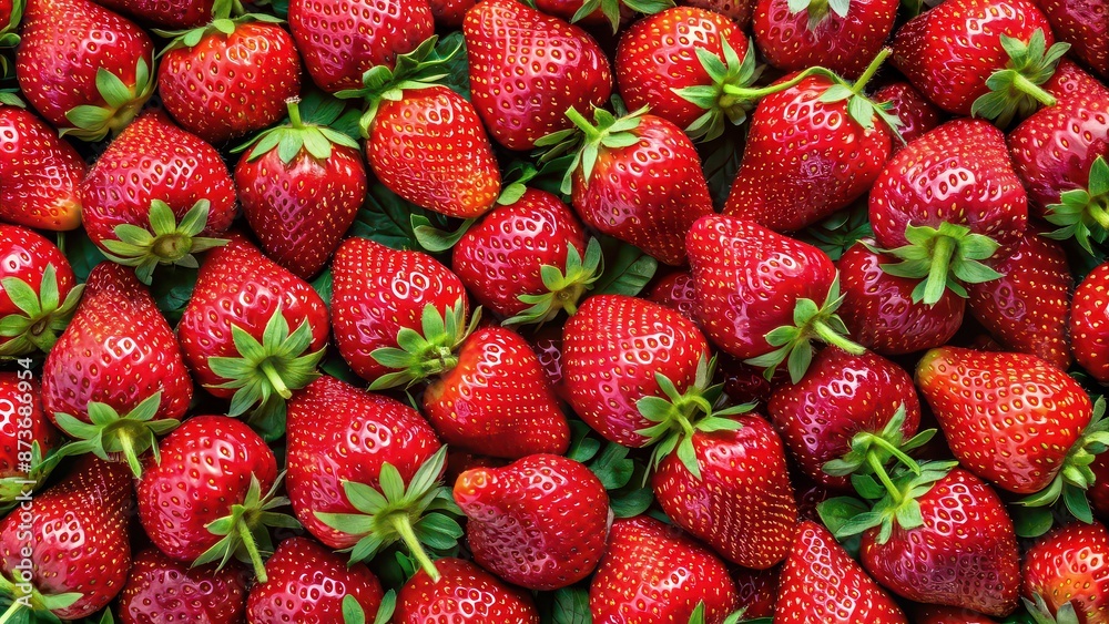 Harvest of ripe red strawberries in green cells, wallpaper, strawberries, harvest, ripe, red, green, cells, wallpaper, fruit Harvest of ripe red strawberries in green cells, wallpaper, strawberries, harvest, ripe, red, green, cells, wallpaper, fruit