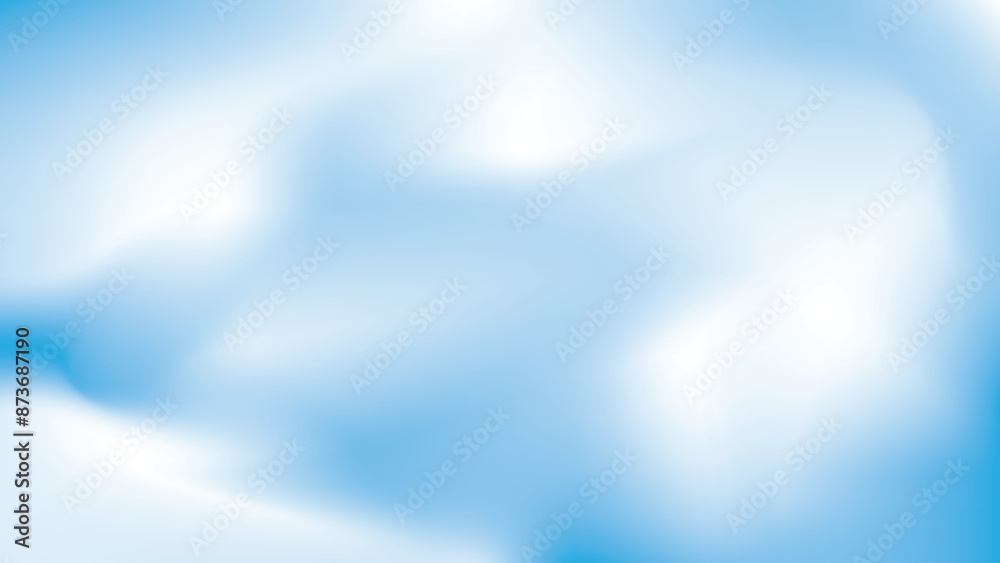Beautiful clouds, abstract white and blue color gradient background. Vector illustration. Beautiful clouds, abstract white and blue color gradient background. Vector illustration.