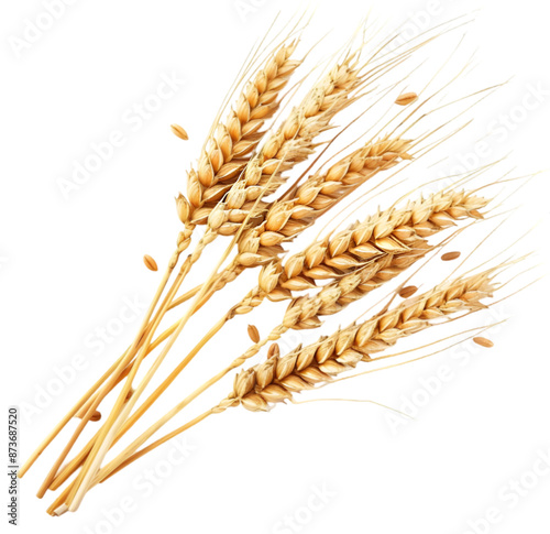 Wheat grain isolated on Transparent background. png