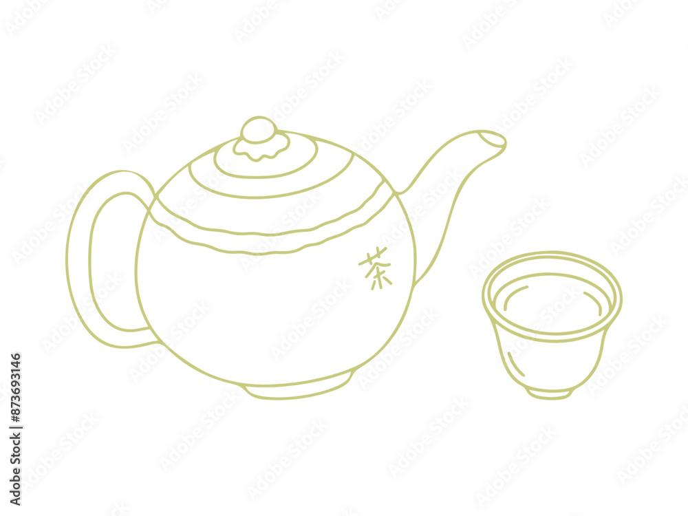 Chinese Food Illustration with Cartoon Style Chinese Food Illustration with Cartoon Style