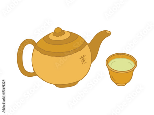 Chinese Food Illustration with Cartoon Style