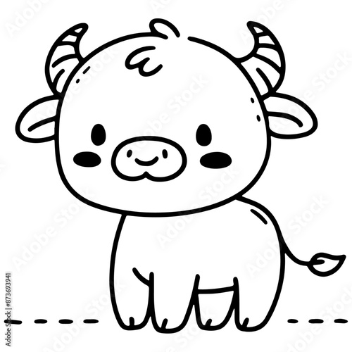 cute animal doodle cartoon design hand drawn wild animal pet and farm animal 