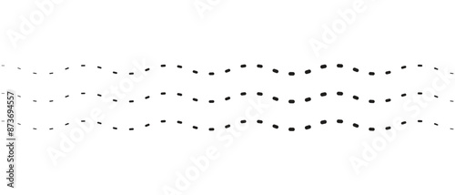 Wavy, waving, billowy, squiggle and squiggle lines. Distortion, deformation effect element. Curvy, squiggle parallel stripes. Oscillation, pulse warp effect element