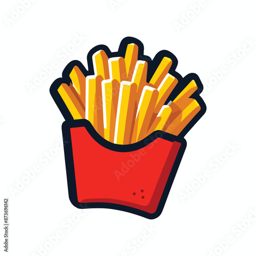 French Fries Illustration icon