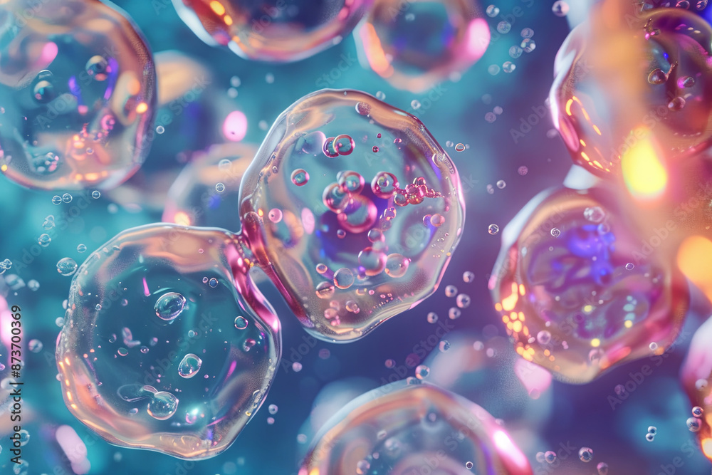 custom made wallpaper toronto digitalCreative image of embryonic stem cells, cellular therapy concept
