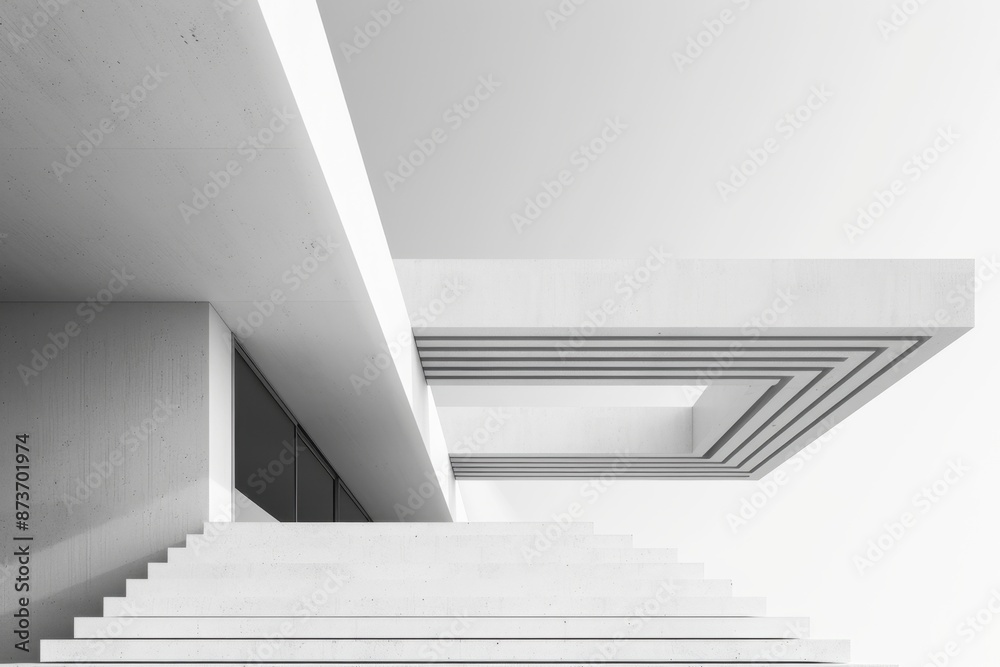 Obraz premium Minimalist Concrete Architecture