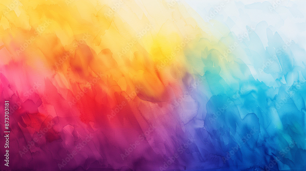 Vibrant abstract watercolor backdrop with a rainbow gradient, showcasing the harmonious merging of bold colors, perfect for artistic and creative designs. Vibrant abstract watercolor backdrop with a rainbow gradient, showcasing the harmonious merging of bold colors, perfect for artistic and creative designs.