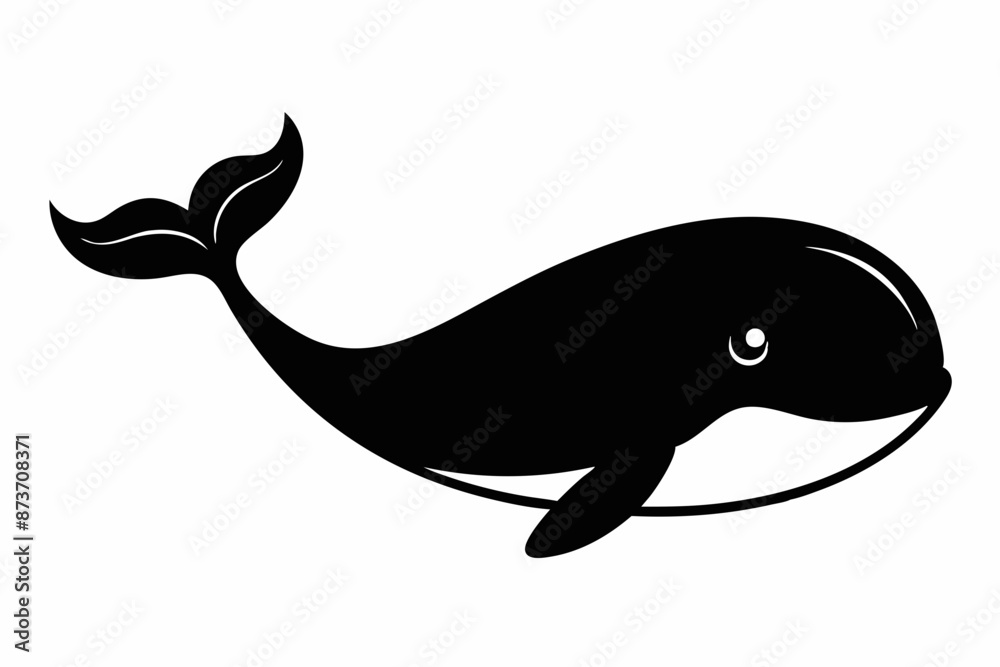Whale vector illustration, whale jumping isolated on white, whale silhouette, whale vector art Whale vector illustration, whale jumping isolated on white, whale silhouette, whale vector art