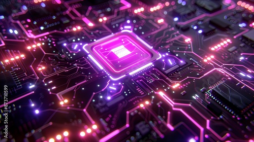 Close-up View of Central Processing Unit Representing AI and Human Intelligence in Modern Technology