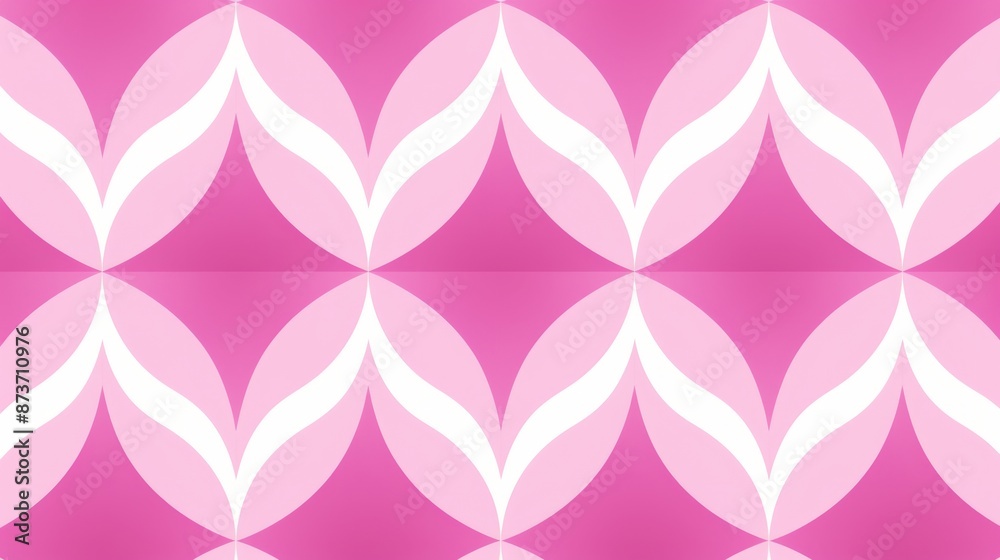 A pattern of pink and white geometric shapes, creating a dynamic and modern background A pattern of pink and white geometric shapes, creating a dynamic and modern background