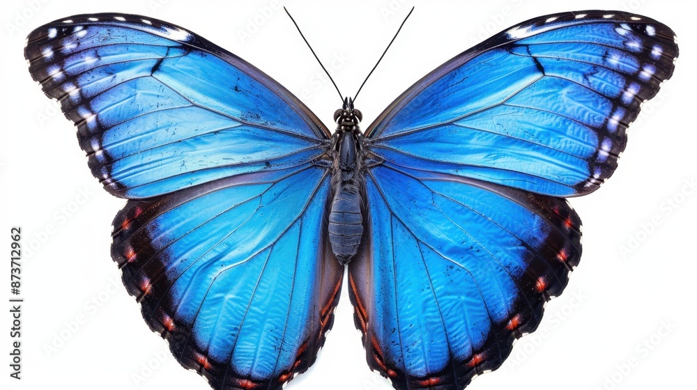 Fototapeta premium Blue Morpho Butterfly Wings Spread