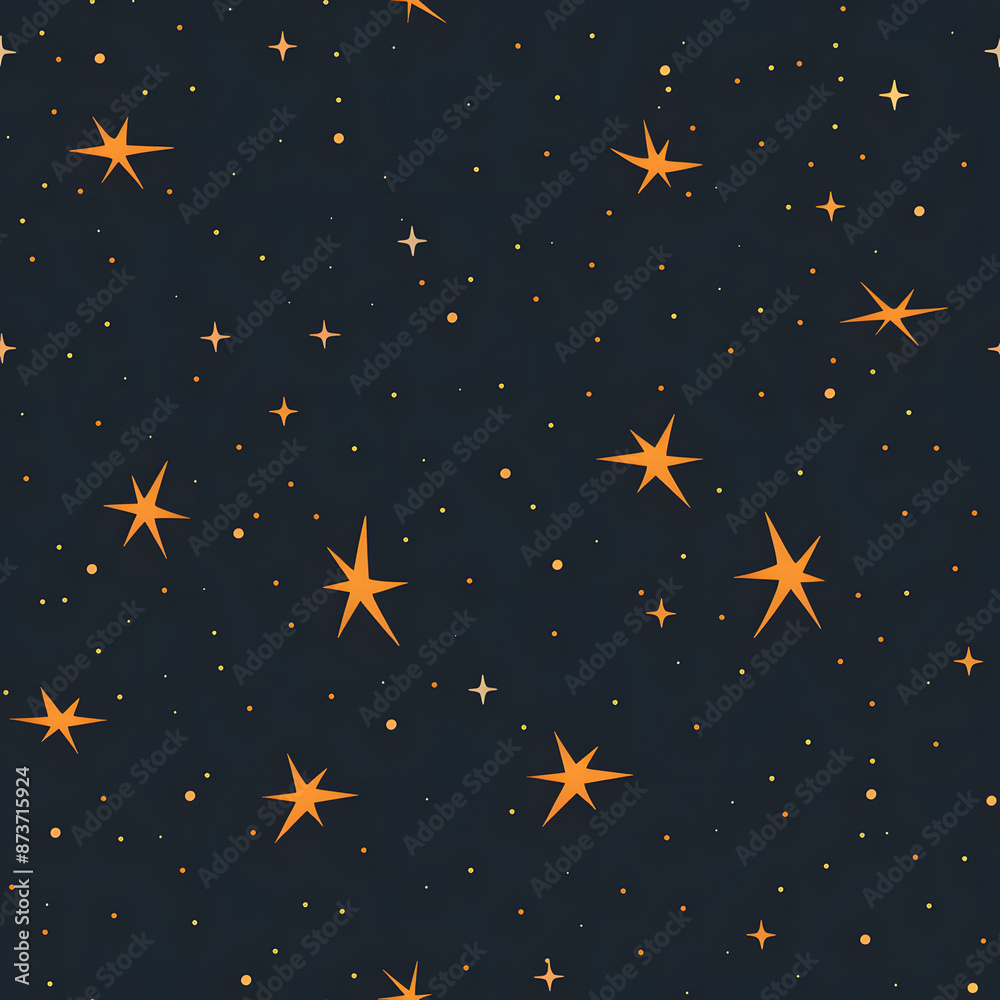 かわいい星の背景のイラスト