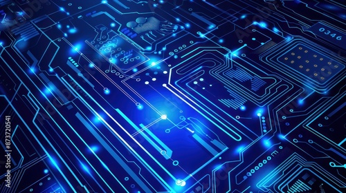 Wallpaper Mural Abstract Digital Circuitry Torontodigital.ca