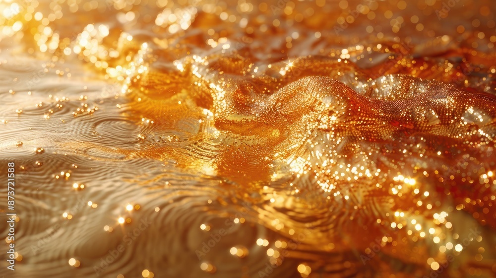 Liquid Gold Texture: Shimmering Elegance and Richness Liquid Gold Texture: Shimmering Elegance and Richness