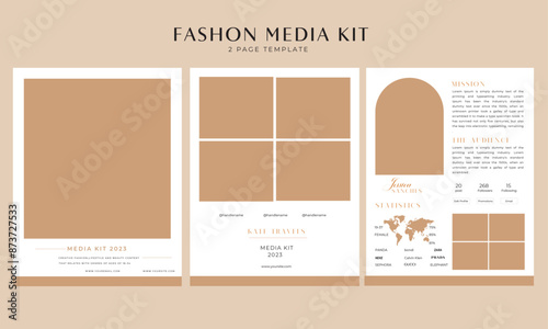 I will design press kits, travel, fashion, blogger, beauty, and influencer media kit