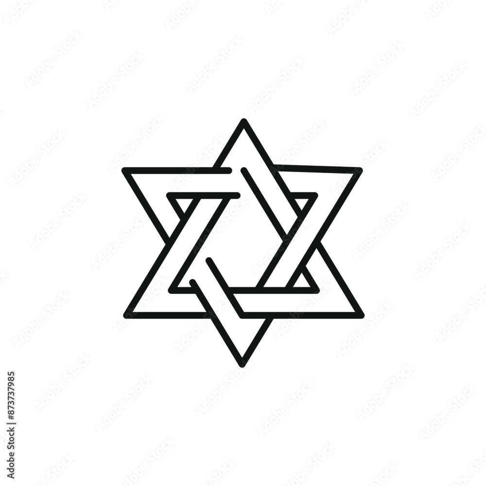 Star of David icon. Simple Star of David icon for social media, app, and web design. Vector illustration Star of David icon. Simple Star of David icon for social media, app, and web design. Vector illustration