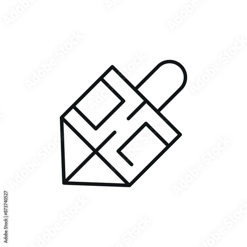 Dreidel icon. Simple dreidel icon for social media, app, and web design. Vector illustration