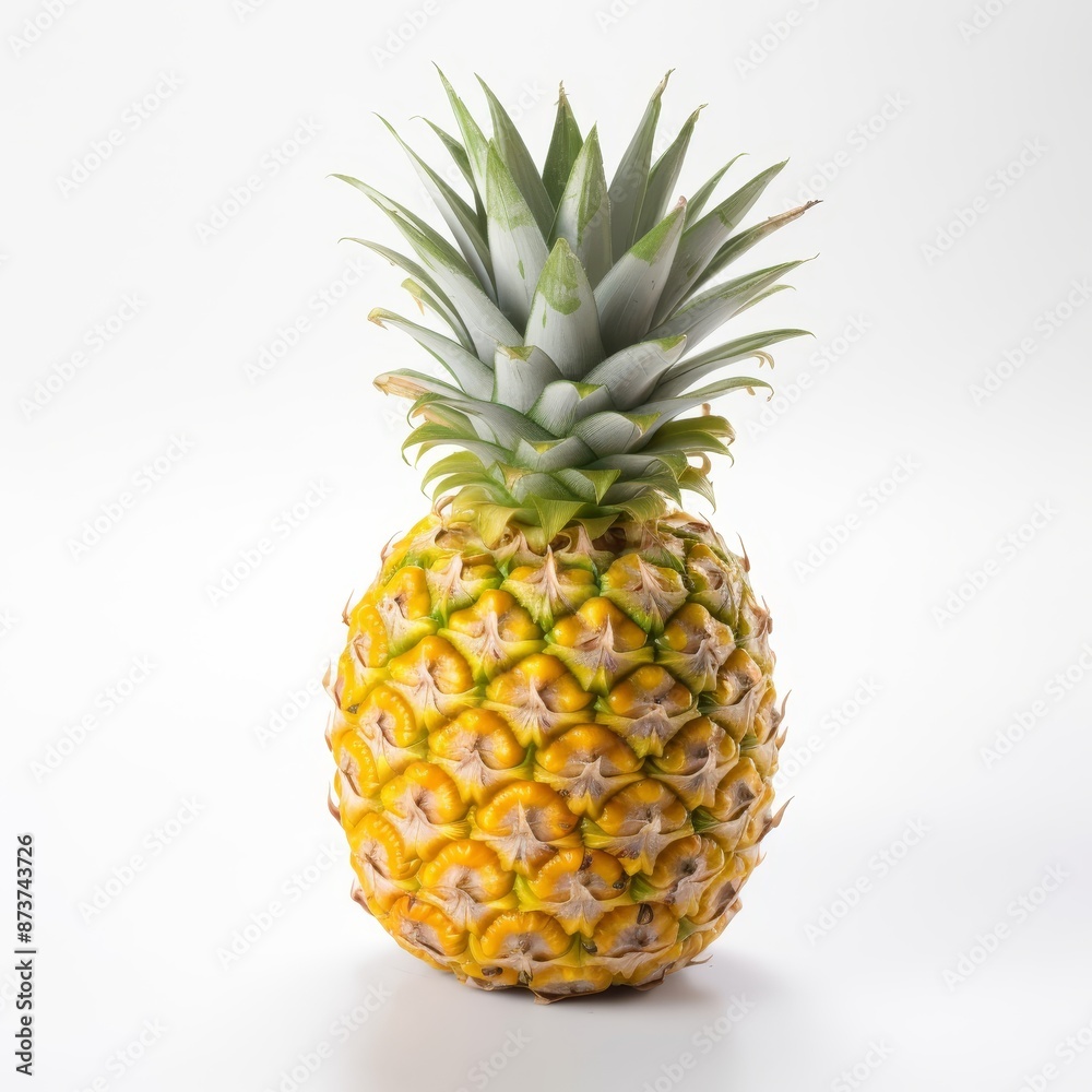Fototapeta premium Pineapple on isolated White Background.