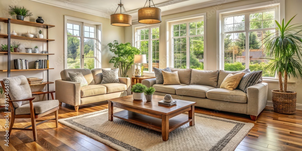 A cozy living room with comfortable furniture and natural light , cozy, living room, furniture, interior, home decor A cozy living room with comfortable furniture and natural light , cozy, living room, furniture, interior, home decor