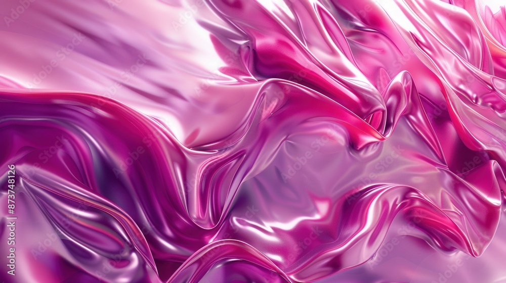 Fototapeta premium Abstract Purple and Pink Liquid Waves