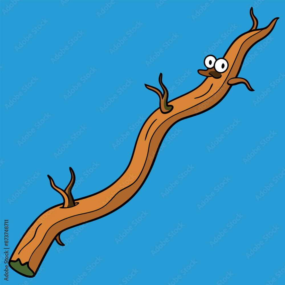 Fototapeta premium long, twisted limb from a tree
