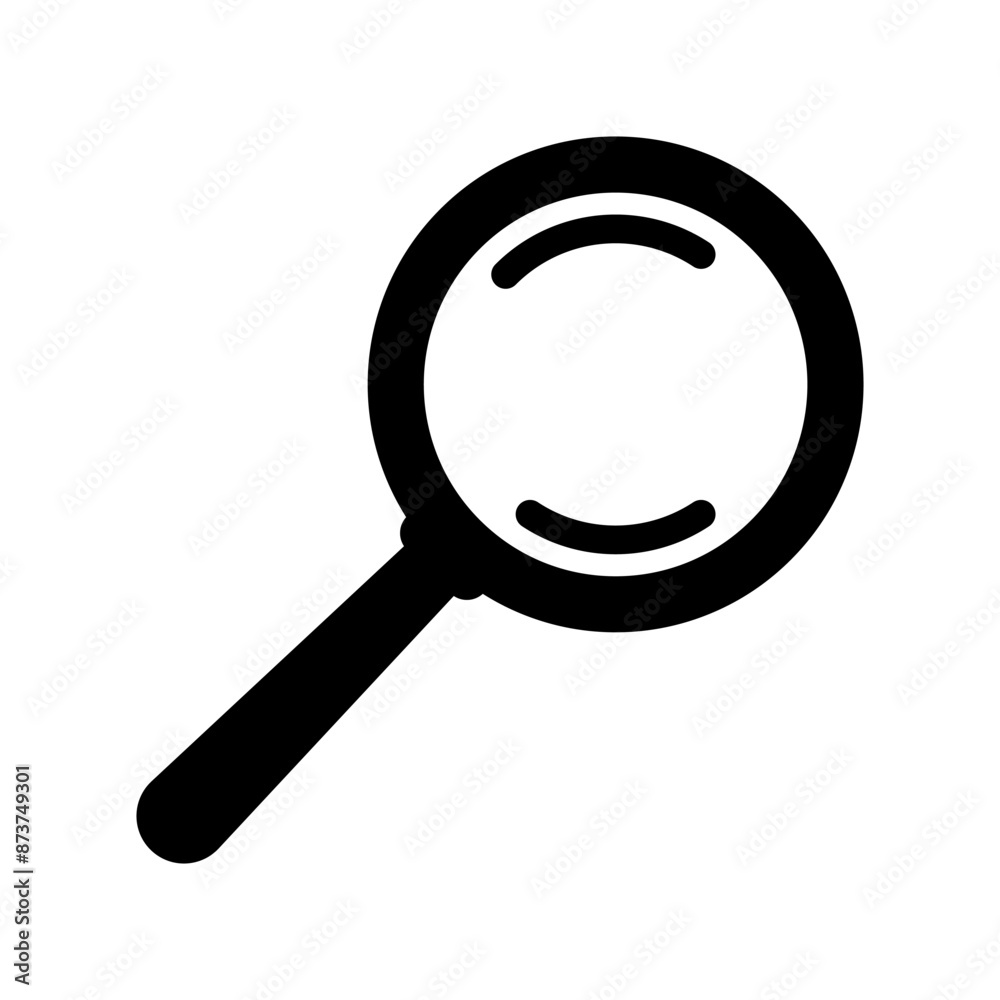 Magnifying glass icon, magnifier or loupe sign. Search icon. Magnifying glass icon, magnifier or loupe sign. Search icon.