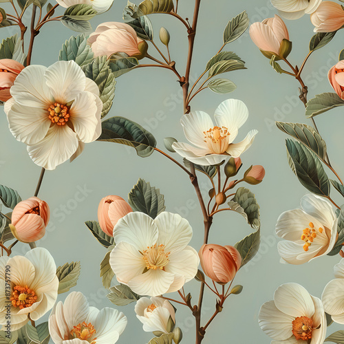 Ideas for drawing wildflowers can be used as a notebook cover, flowers, branches, leaves, ideas, drawings, paintings, design, wallpaper, art, nature, cover page, flower buds, petals, and AI-generated.
