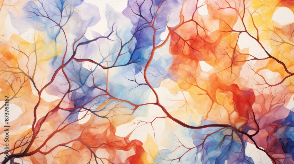 Unique neuromap illustrations in bold graphic style for clinical research. Unique neuromap illustrations in bold graphic style for clinical research.