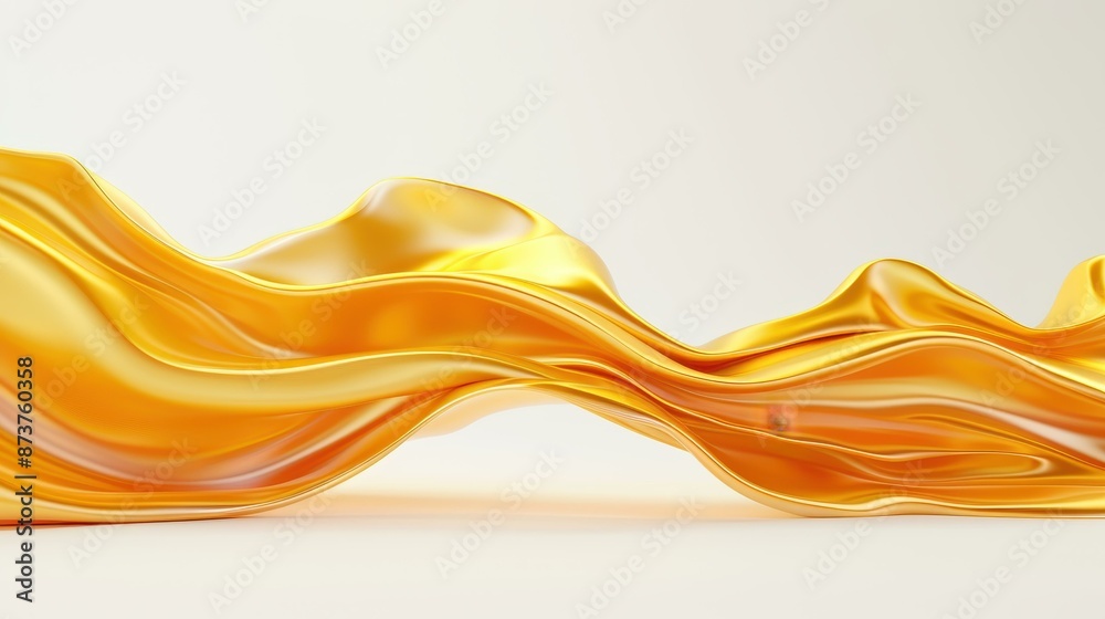 Obraz premium Elegant abstract form with captivating gold texture, enhancing your space with a touch of sophistication.