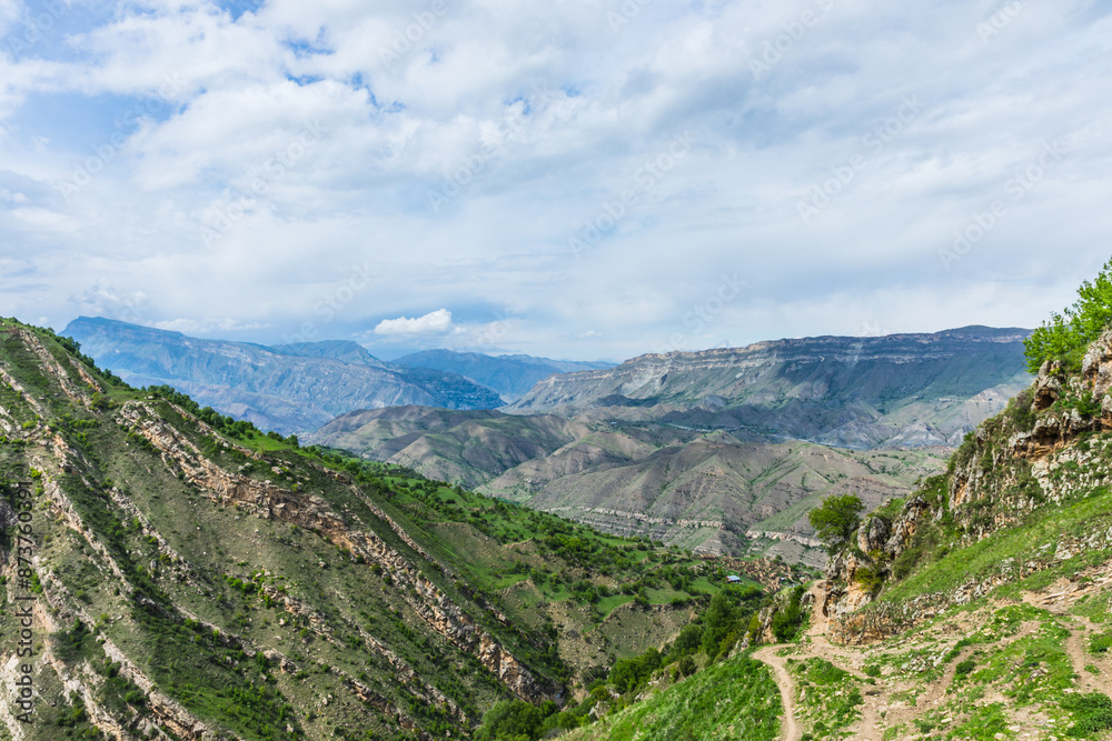 Ruins of the Caucasian mountain village of Gamsutl in Dagestan, Russia Ruins of the Caucasian mountain village of Gamsutl in Dagestan, Russia