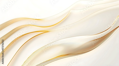 A long, curvy line of gold and white. The line is almost as long as the image itself.
