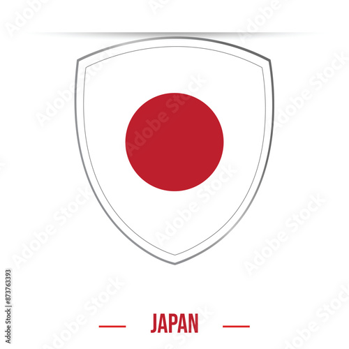 Japan Flag. National flag of Japan shield shape isolated on a white background isolated vector illustration for national day celebration on 11 February. Free Download Japan Flag. National flag of Japan shield shape isolated on a white background isolated vector illustration for national day celebration on 11 February. - GFXLoad