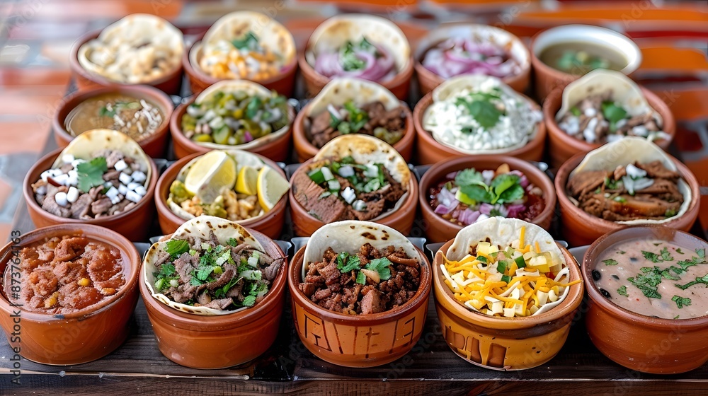 Assortment of Delicious Mexican Street Food Assortment of Delicious Mexican Street Food