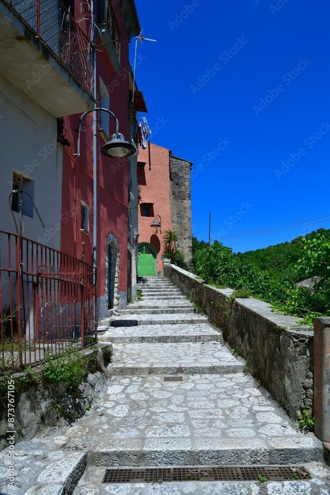 The italian village of Pietravairano in Campania. The italian village of Pietravairano in Campania.